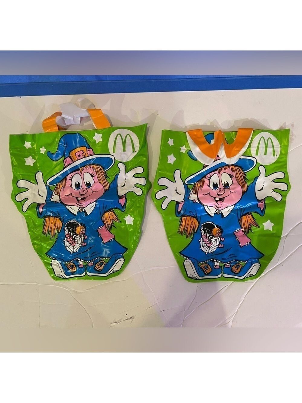 Vintage 1990s McDonald’s Halloween Happy Meal Trick Or Treat Bag Vinyl - Lot